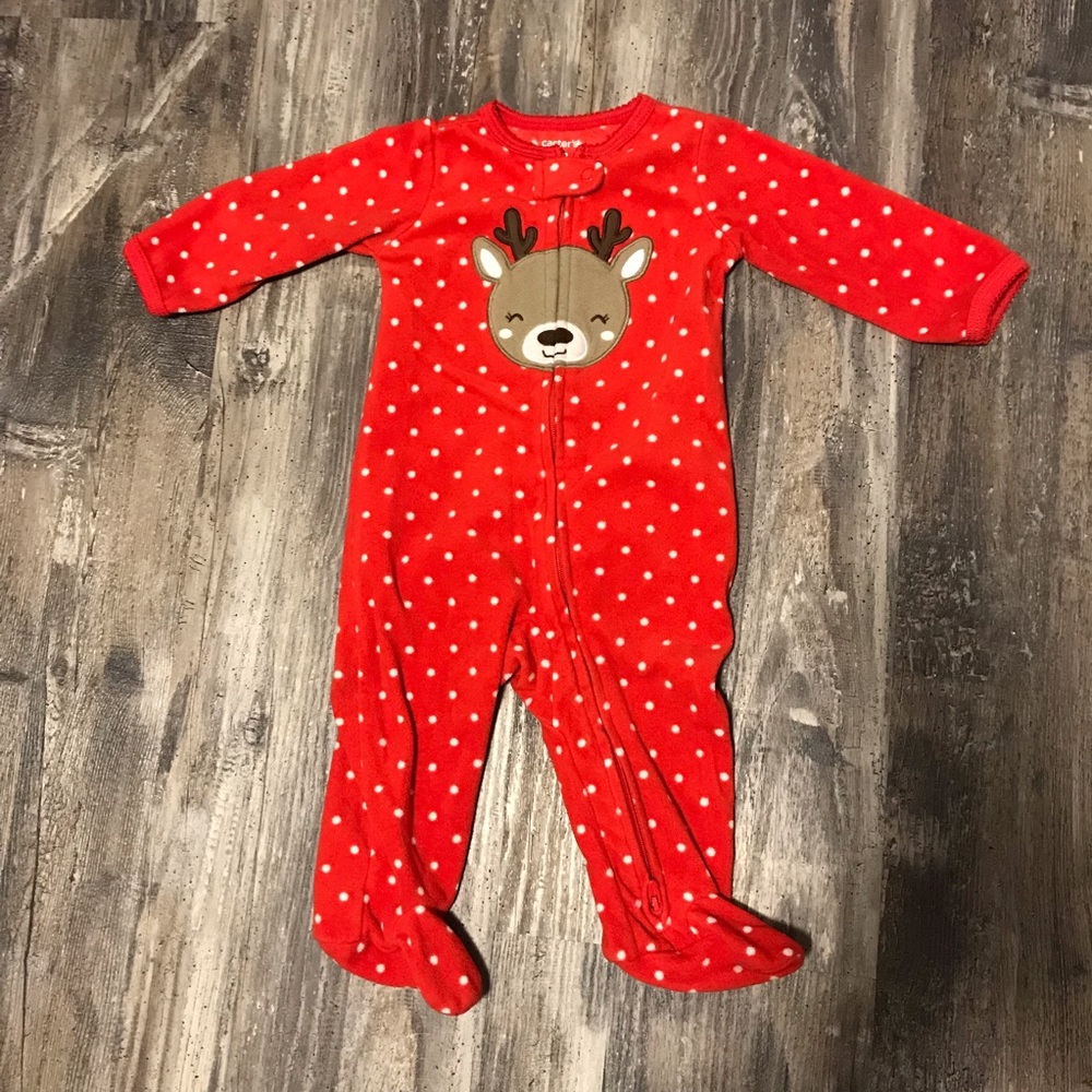 ❌SOLD❌ 6M Carter’s double zipper Fleece/Cotton PJ - Picture 3 of 16